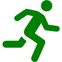 Green Running Man Icon Free Green Man Icons