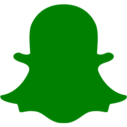 Green snapchat 2 icon - Free green social icons