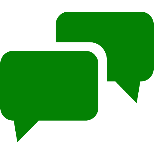 green chat bubble icon