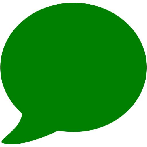 Green speech bubble icon - Free green speech bubble icons