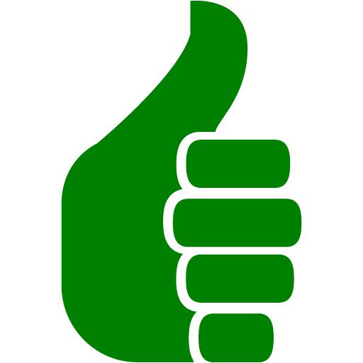 Green thumbs up 3 icon - Free green thumbs up icons