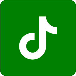 Green tiktok 2 icon - Free green social icons