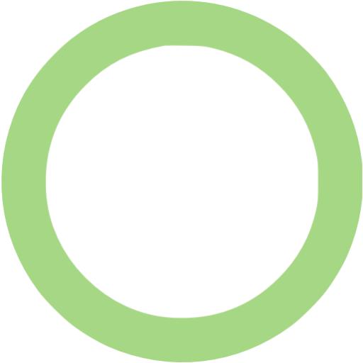 Guacamole green circle outline icon - Free guacamole green shape icons