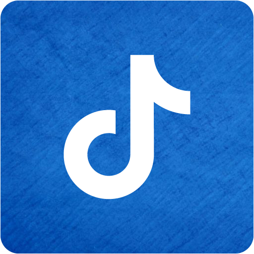 Cardboard blue tiktok 2 icon - Free cardboard blue social icons ...