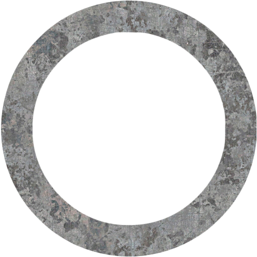 Eroded metal circle outline icon - Free eroded metal shape icons