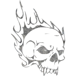 Eroded metal skull 51 icon - Free eroded metal skull icons - Eroded ...