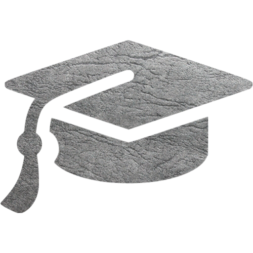 Gray leather graduation cap icon - Free gray leather graduation cap