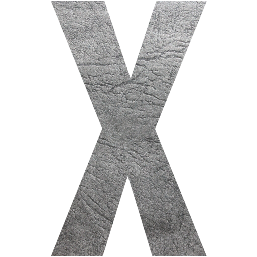 Grey Letter x. X Letter icon. Letter x Luxury. Dim Gray.