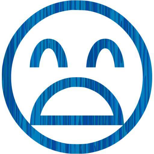 Sketchy blue emoticon 52 icon - Free sketchy blue emoticon icons ...