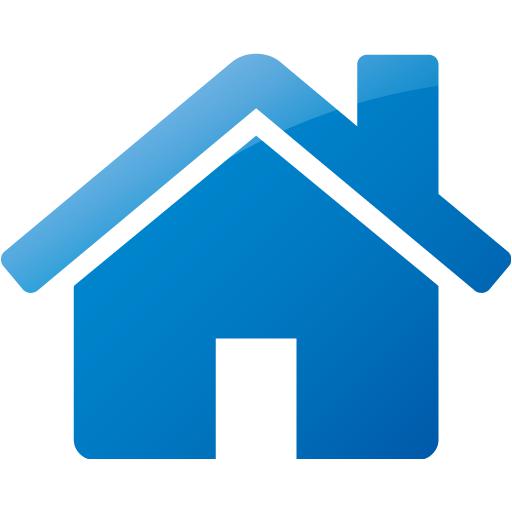 Web 2 blue house icon - Free web 2 blue house icons - Web 2 blue icon set