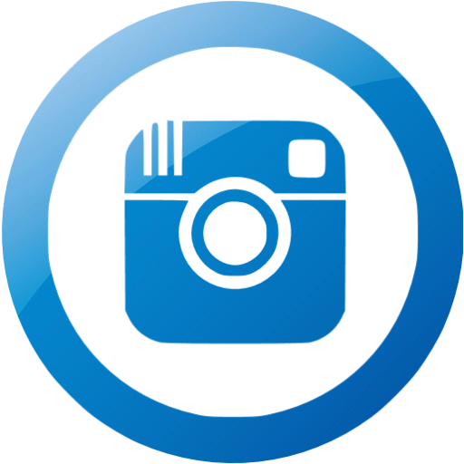 Web 2 blue instagram 5 icon - Free web 2 blue social icons - Web 2 blue