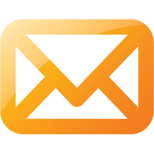 Web 2 orange mail icon - Free web 2 orange mail icons - Web 2 orange ...