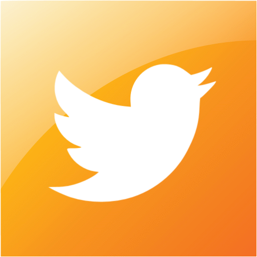 Web 2 orange twitter 2 icon - Free web 2 orange social icons - Web 2