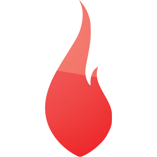 Web 2 red flame icon - Free web 2 red flame icons - Web 2 red icon set