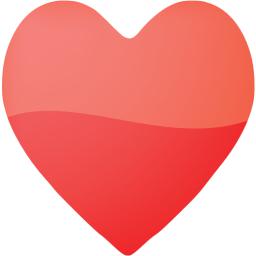 Web 2 red heart 68 icon - Free web 2 red heart icons - Web 2 red icon set