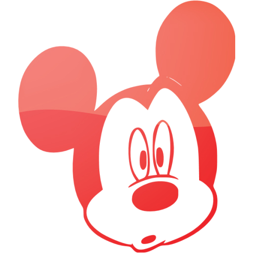 Web 2 red mickey mouse 36 icon - Free web 2 red Mickey Mouse icons