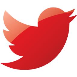 Web 2 ruby red twitter icon - Free web 2 ruby red social icons - Web 2