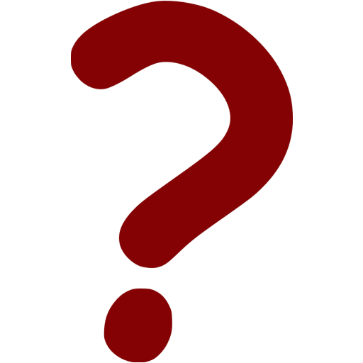 Maroon question mark 2 icon - Free maroon question mark icons