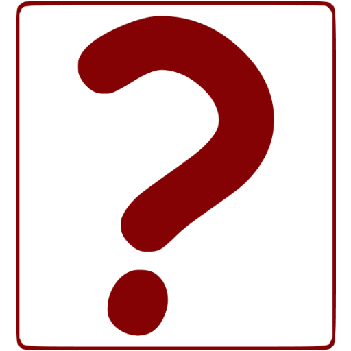 Maroon question mark 9 icon - Free maroon question mark icons