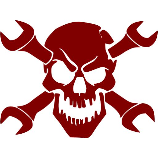 Maroon skull 42 icon - Free maroon skull icons