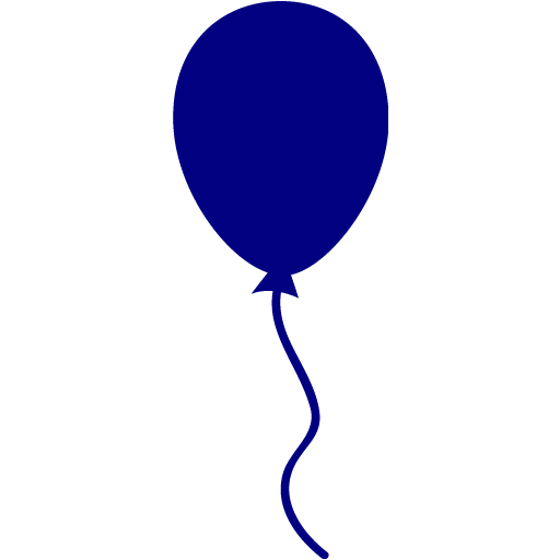 navy blue balloon 6 icon free navy blue party icons navy blue balloon 6 icon free navy