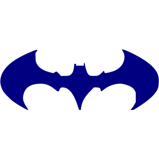 Navy blue batman 22 icon - Free navy blue batman icons