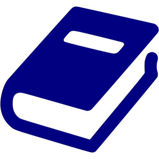 Navy blue book icon - Free navy blue book icons