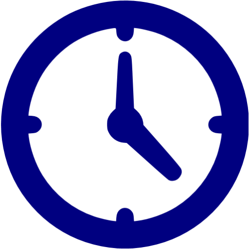 Navy blue clock icon - Free navy blue clock icons
