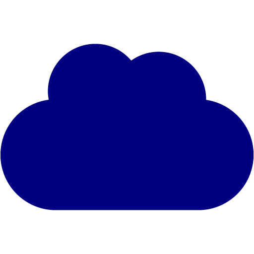 blue cloud icon