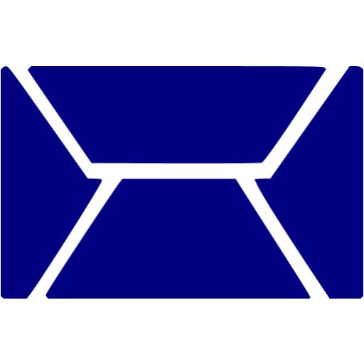 Navy blue email 11 icon - Free navy blue email icons