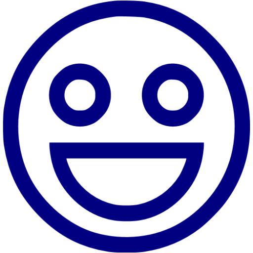 Navy blue emoticon 53 icon - Free navy blue emoticon icons