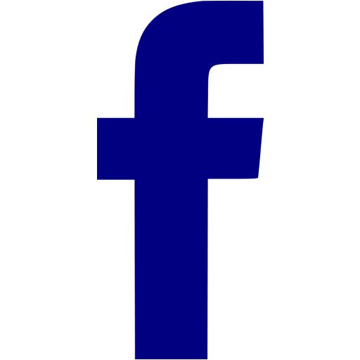 Navy blue facebook icon - Free navy blue social icons