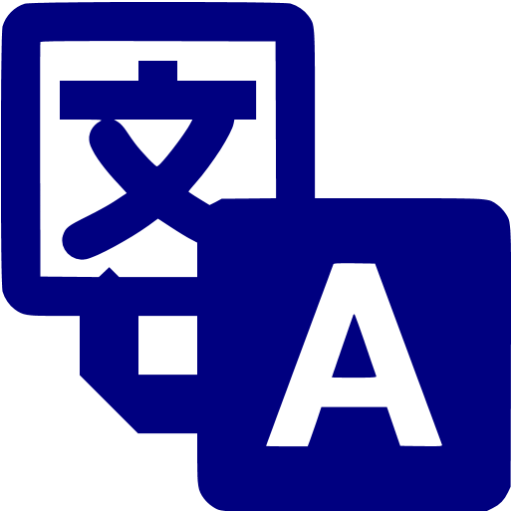 Navy blue google translate icon - Free navy blue google icons