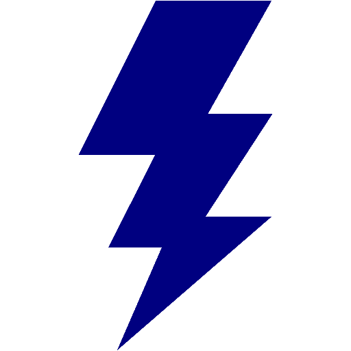 Navy Blue Lightning Bolt Icon Free Navy Blue Lightning Bolt Icons