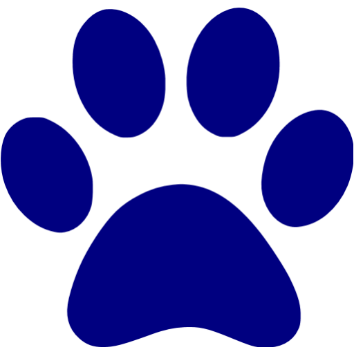 Navy blue paw icon - Free navy blue paw icons