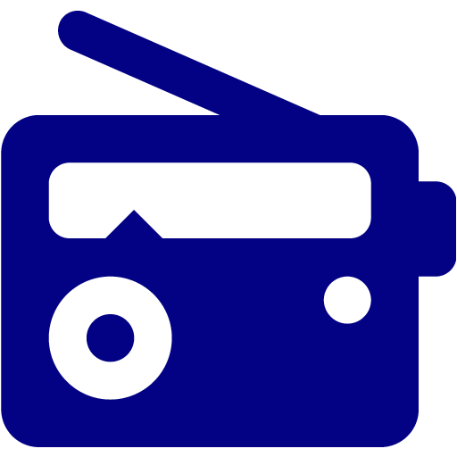 Navy blue radio 4 icon - Free navy blue radio icons