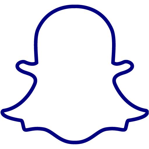 Navy Blue Snapchat 3 Icon Free Navy Blue Social Icons