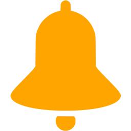 Orange appointment reminders icon - Free orange alert icons