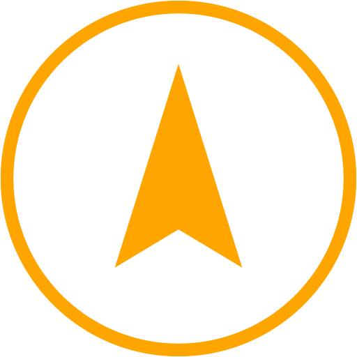 orange arrow icon up
