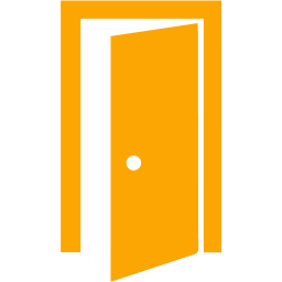 orange door clipart