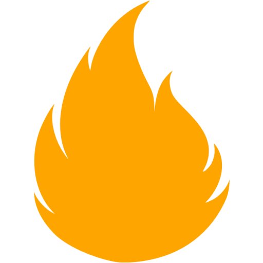 Orange flame 2 icon - Free orange flame icons