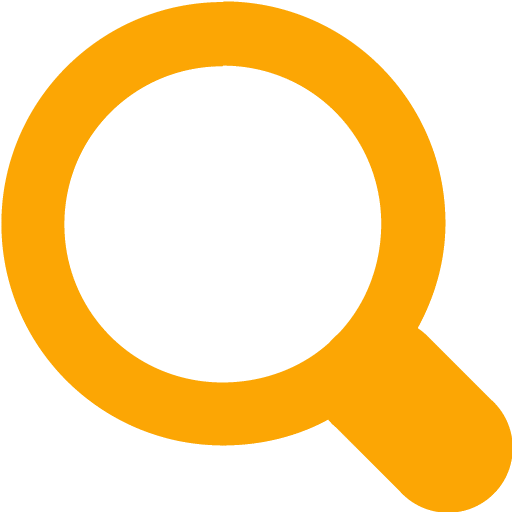 Orange magnifying glass 3 icon - Free orange magnifying glass icons