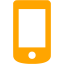 Orange mobile phone 8 icon - Free orange mobile phone icons