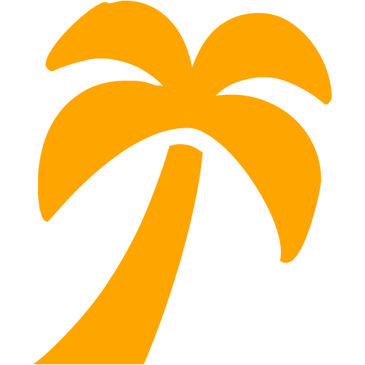 Orange palm tree 3 icon - Free orange palm tree icons