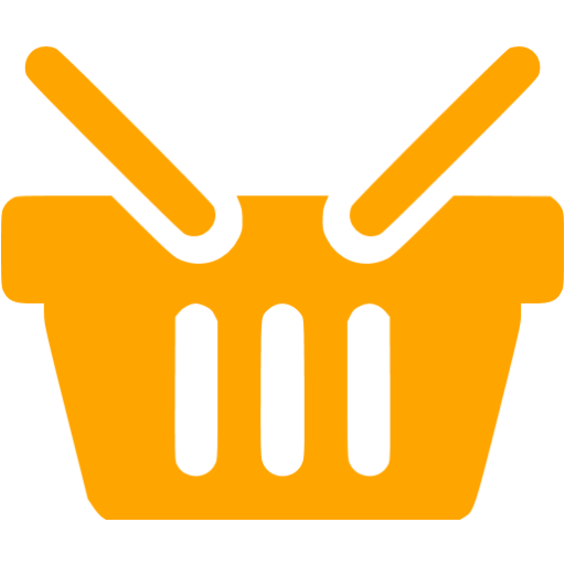 Orange shopping basket 2 icon Free orange shopping basket icons