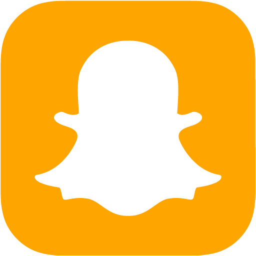Orange Snapchat Icon Free Orange Social Icons