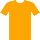 Orange t shirt icon - Free orange clothes icons