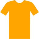 Orange t shirt icon - Free orange clothes icons