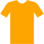 Orange t shirt icon - Free orange clothes icons