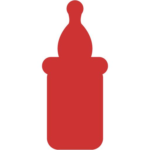 red baby bottles